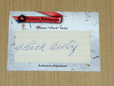 2021 Historic Autographs Famous Americans CUT autograph signature Chick Autry picture