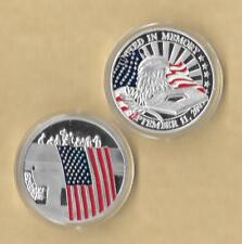 United In Memory  9/11/2011 Challenge Medallion Silver Coin New Pentagon Flag picture