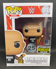Funko Pop The Rock 91 WWE Entertainment Earth Exclusive 25th Anniversary Figure picture