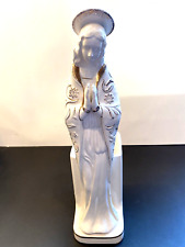 Lefton Vintage Virgin Mary Madonna Praying Figurine Planter picture