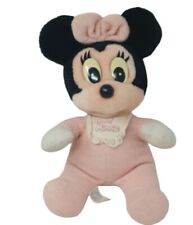 Vintage Baby Minnie Mouse Stuffed Plush Rare 1980's Disney World Stuffed picture