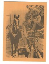 GENE AUTRY + CHAMP Champion HORSE old Photo Card WESTERN Cowboy ACTOR Singer picture