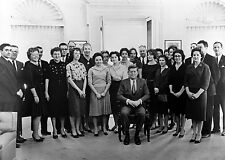 President John F. Kennedy and His Staff in the Oval Office-White House - 1961 picture