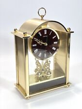 Rare Seiko Quartz Mantle Clock With Rotating Pendulum Japan WORKS GREAT picture