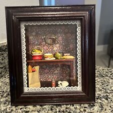 Dinner time shadow box miniature Hanging Picture Frame picture