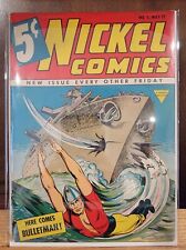 Nickel Comics #1 VG- 1st App. of Bulletman & Bulletgirl 1940 Rare Golden Age Gem picture