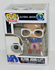 FUNKO POP ELTON JOHN RED WHITE & BLUE #63 NEW UNOPENED NICE BOX POP ROCKS picture