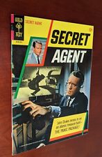 Secret Agent #1 VF+ Gold Key Comics 1966 Photo Cover John Drake Patrick McGoohan picture
