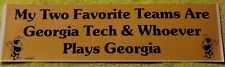 NOS Vintage 80's Georgia Tech Bumper Sticker - Decal WITH  picture