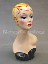 2PCS Female Mannequin Head Bust Wig Hat Jewelry Display #VF005 X2 picture