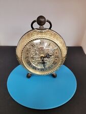 Bradley Time Corp  gold alarm clock Made In Germany  picture