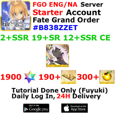 [ENG/NA][INST] FGO / Fate Grand Order Starter Account 2+SSR 190+Tix 1910+SQ #B83 picture