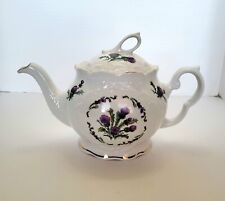Vibtage Crown Dorset Staffordshire England Floral Teapot  picture