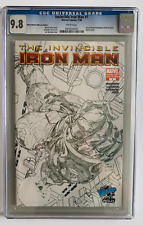 Invincible Iron Man 1J Quesada WW Philly Variant CGC 9.8 2008 picture