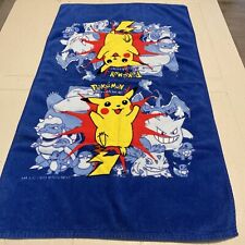 Vintage 1999 Nintendo Pokemon Pikachu Franco Towel 22