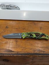 Gerber Mini Paraframe Knife Frame Lock Plain Edge Blade Camo picture