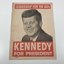 John F. Kennedy for President - Leadership For The 60’s- Campaign Newspaper Auth picture