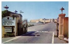 Vintage California State Prison San Quentin Postcard Entrance Unposted Chrome picture