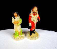 Sebastian Miniature Pocahontas & Captain John Smith Vintage 2 3/4
