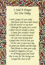 I Said A Prayer For You Today N - Laminated Holy Cards. QUANTITY 25 CARDS picture