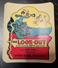 The Look-Out Cape Foulweather Otter Rock Oregon Vintage Travel Car Water Decal picture