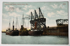 Green Bay Wisconsin Cargillis Coal Docks Vtg 1908 Postcard picture