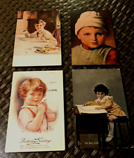 Antique signed Artist Postcards, HANDSOME BOYS, 4 Different, 1910-1932 picture