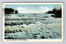 Montreal Quebec-Canada, Lachine Rapids, Antique, Vintage c1927 Postcard picture