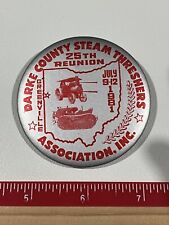 Vtg 1981 GREENVILLE DRAKE COUNTY STEAM THRESHERS ASSN INC. Pinback Button B035 picture