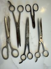 Lot 5 Vintage Ornate Sewing Scissors picture