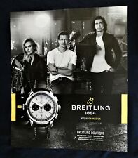 Charlize Theron - Brad Pitt - Adam Driver BREITLING Chronometer Premier Watch Ad picture
