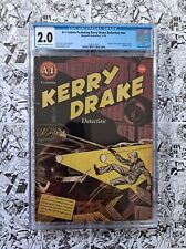 🔥A-1 COMICS KERRY DRAKE 1945 CGC 2.0 RARE 1ST A-1 COMIC PUBLISHED GOLDEN AGE🔥 picture
