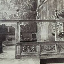 Vatican Rome Sistine Chapel Last Judgment Altar Painting 1903 Stereoview J305 picture