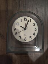 Pristine VTG Michael Graves Memphis Mantel/ Desk Clock Acrylic w Metal Frame picture