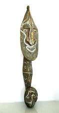Antique African Tribal Carved Wood Mask Sculpture Two Headed Creature 30