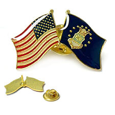 1 Pc Air Force Flag Lapel United States Military Friendship Pin Enamel Patriotic picture