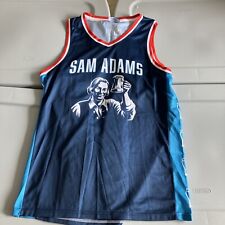 Men’s Sam Samual Adams Brackets & Beers Blue Basketball Jersey #23 Medium picture