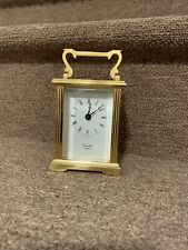Comitti Battery Carriage Clock - Brass ? - Works - Heavy picture