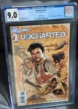 Uncharted #1 Adam Hughes Variant CGC 9.0 DC 2012 Nathan Drake Tom Holland Movie  picture