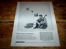 CHET ATKINS ( GRETSCH GUITAR / Country Gentleman ) 1959 PROMO magazine Ad NM- picture