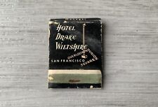 Hotel Drake Wiltshire San Fransisco Salvaged Historic Matchbook Cover ~ picture
