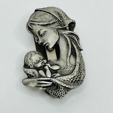 Mary Madonna & Baby Jesus Pewter? Bookmark Belt Money Clip Religious picture