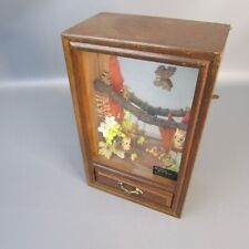Vintage Owls George Good Musical Butterfly Mirror Music Shadow Box w/ Drawer picture
