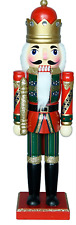 15 inches Christmas Nutcracker Decoration Soldier in Red and Green Outfit picture
