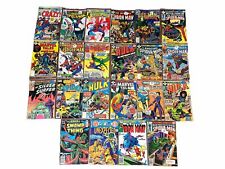 1977-1980s Comic Book Lot of 22 Iron Man Bat Man Amazing Spider Man Marvel DC picture