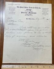 1908 letterhead Pearl River Auto & Cycle Co motorcycles sporting goods NY picture