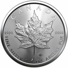 2023 .1 oz Canadian Silver Maple Leaf $5 Coin 9999 Fine Silver  BU-US picture