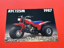 Original 1987 Honda ATC125M Dealer Sales Brochure picture