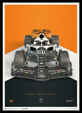 Oscar Piastri 2023 Monaco & Spanish Grand Prix McLaren Triple Crown F1 Poster picture