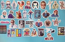 Brand New Elton John Waterproof Stickers 40 Piece Sticker Pack Glossy Finish picture